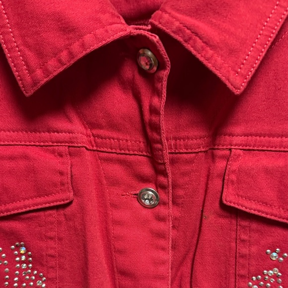 Quacker Factory Vibrant Red Vest - Picture 3 of 7